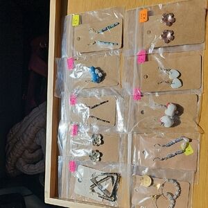 Bundle Of 10 Earrings